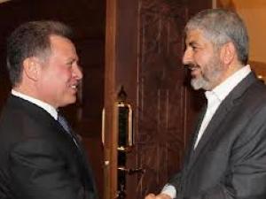خالد مشعل يبحث مع ملك الأردن تطورات الوضع الفلسطيني