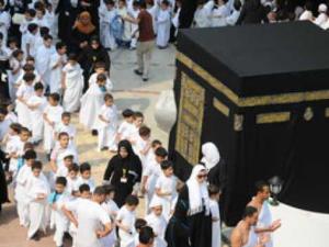 نموذج محاكاة لمناسك الحج بمدرسة منارة الإيمان